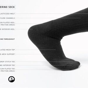 Outlier Merino Socks Size Small Black - SOLD OUT - RARE